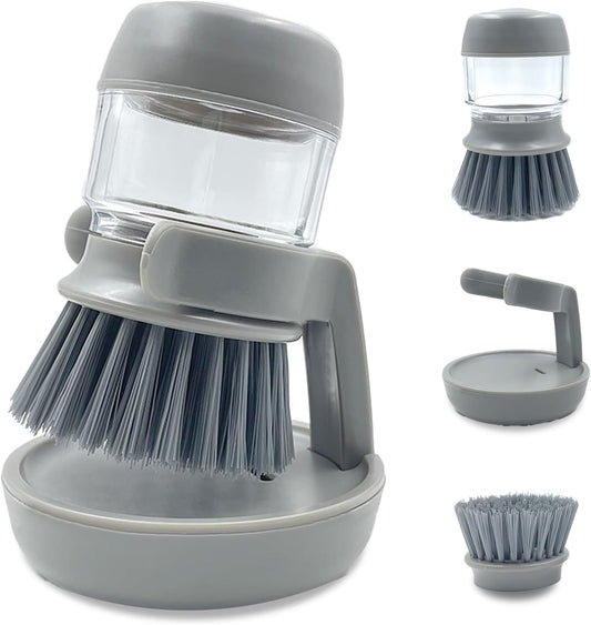 Cepillo Dispensador de Jabón 2 en 1 – Limpieza Fácil y Sin Esfuerzo